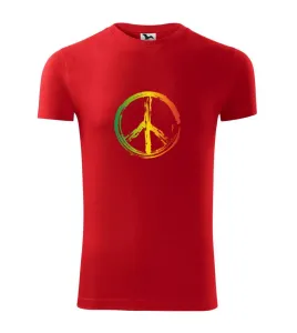 Peace symbol paint - Viper FIT pánské triko