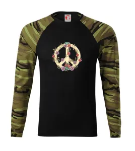Peace symbol pískový - Camouflage LS