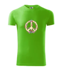 Peace symbol pískový - Viper FIT pánské triko