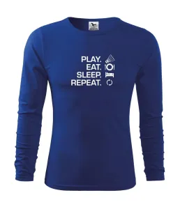 Play Eat Sleep Repeat badminton - Triko dětské Long Sleeve