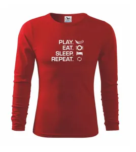 Play Eat Sleep Repeat florbal - Triko dětské Long Sleeve