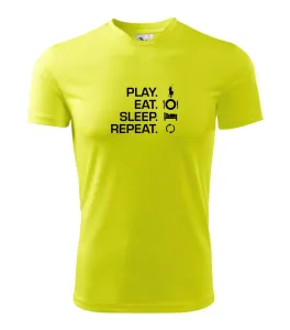 Play Eat Sleep Repeat polo - Pánské triko Fantasy sportovní