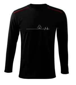 Poker EKG žaludy trefy - Triko s dlouhým rukávem Long Sleeve