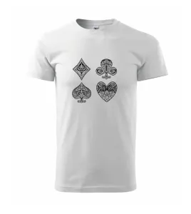 Poker symboly abstraktní - Triko Basic Extra velké