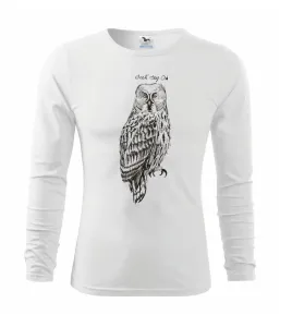 Puštík vousatý great gray owl - Triko dětské Long Sleeve