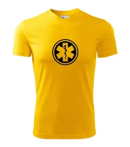 Rescue logo samostatné kulaté - Pánské triko Fantasy sportovní (dresovina)