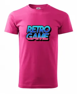 Retro game nápis barevný - Heavy new - triko pánské