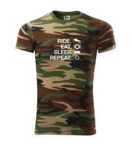 Ride Eat Sleep Repeat koně - Army CAMOUFLAGE
