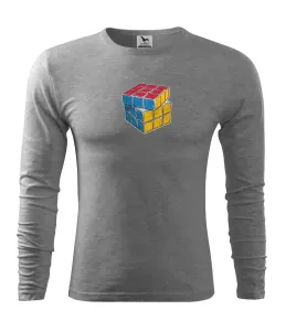 Rubikova kostka kreslená - Triko s dlouhým rukávem FIT-T long sleeve