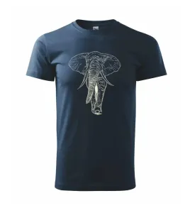 Slon v barvě slonové kosti - Triko Basic Extra velké