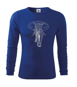 Slon v barvě slonové kosti - Triko s dlouhým rukávem FIT-T long sleeve