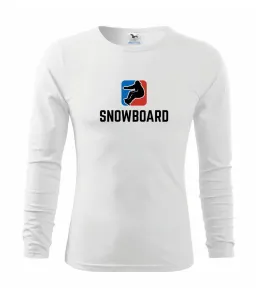 Snowboard logo - Triko dětské Long Sleeve