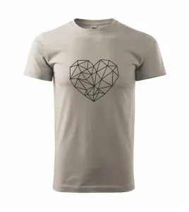 Srdce geometrie - Heavy new - triko pánské