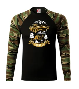 The Mountains are Calling Camping - Camouflage LS