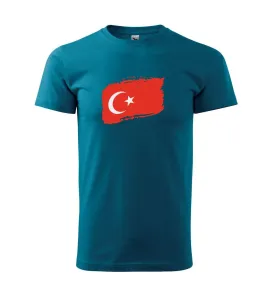 Turecko vlajka - Triko Basic Extra velké