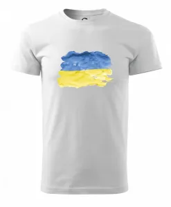 Ukrajina vlajka rozpitá - Triko Basic Extra velké