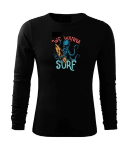 We wanna surf - Triko s dlouhým rukávem FIT-T long sleeve