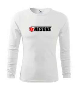 Záchranář rescue kříž - Triko s dlouhým rukávem FIT-T long sleeve