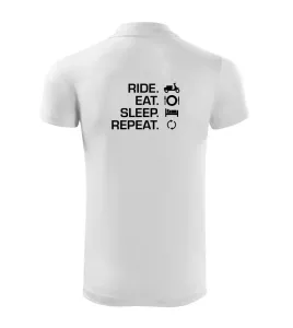 Ride Eat Sleep Repeat moto skútr - Polokošile Victory sportovní (dresovina)