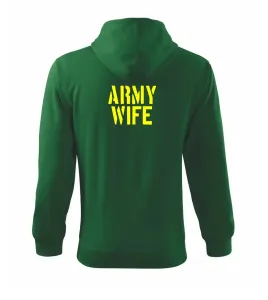 Army Wife - Mikina s kapucí na zip trendy zipper