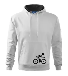 Bike nápis postava - Mikina s kapucí hooded sweater