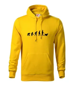 Evoluce pes kokršpaněl (muž-žena) - Mikina s kapucí hooded sweater