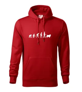 Evoluce pes Novofundlandský pes (muž-žena) - Mikina s kapucí hooded sweater