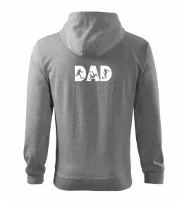 Football dad - Mikina s kapucí na zip trendy zipper