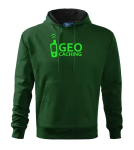 Geocaching gps - Mikina s kapucí hooded sweater