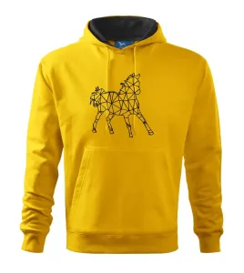 Geometrie - kůň - Mikina s kapucí hooded sweater
