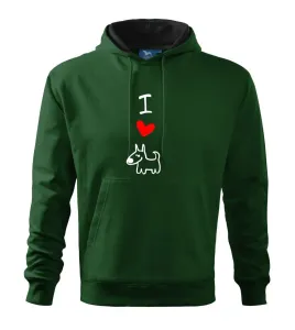 I love dogs - Mikina s kapucí hooded sweater