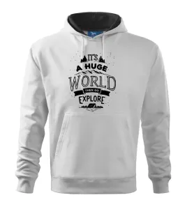 Its a huge world - Mikina s kapucí hooded sweater