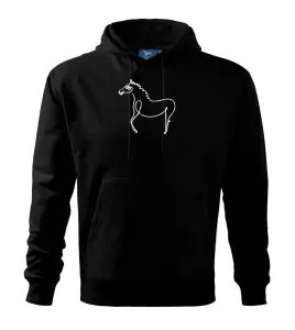 Kůň kreslený - Mikina s kapucí hooded sweater