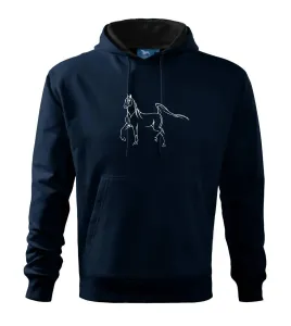 Kůň silueta - Mikina s kapucí hooded sweater