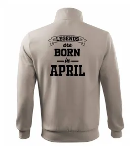 Legends are born in April - Mikina bez kapuce Adventure