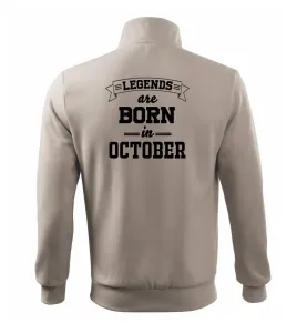 Legends are born in October - Mikina bez kapuce Adventure