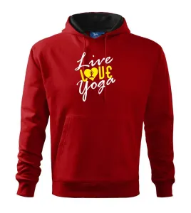 Live Love Yoga - Mikina s kapucí hooded sweater