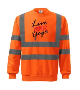 Live Love Yoga - Reflexní mikina