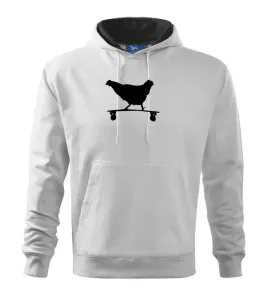 Longboard chicken - Mikina s kapucí hooded sweater