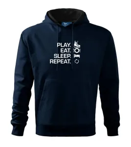Play Eat Sleep Repeat hokej - Mikina s kapucí hooded sweater