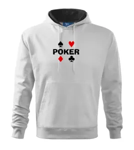 Poker znaky - Mikina s kapucí hooded sweater