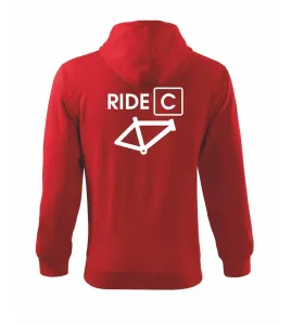 Ride C - Mikina s kapucí na zip trendy zipper