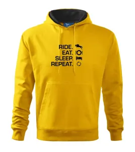 Ride Eat Sleep Repeat koně - Mikina s kapucí hooded sweater