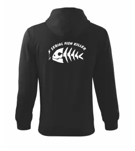 Rybaření - Serial fish killer - Mikina s kapucí na zip trendy zipper