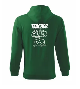 Teacher by Day Gamer by Night - Mikina s kapucí na zip trendy zipper