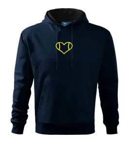 Tenisové srdce - Mikina s kapucí hooded sweater
