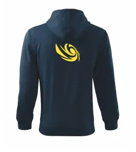 Vortex logo samostatné - Mikina s kapucí na zip trendy zipper