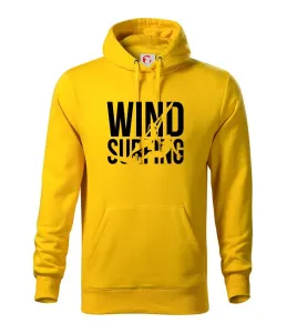 Windsurfing nápis - Mikina s kapucí hooded sweater