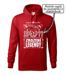 Zrození legendy - pro fotbalistu - Mikina s kapucí hooded sweater