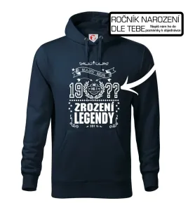 Zrození legendy - pro všechny - vlastní letopočet - Mikina s kapucí hooded sweater